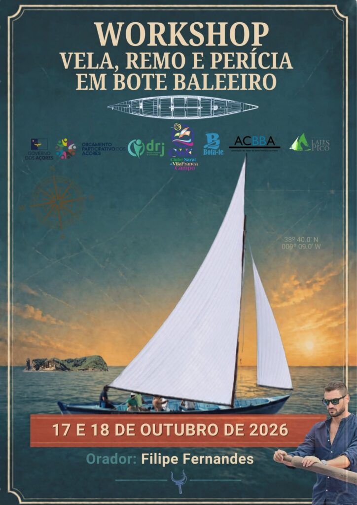 CNVFC promoveu “Workshop de Vela, Remo e Perícia em Bote Baleeiro”
